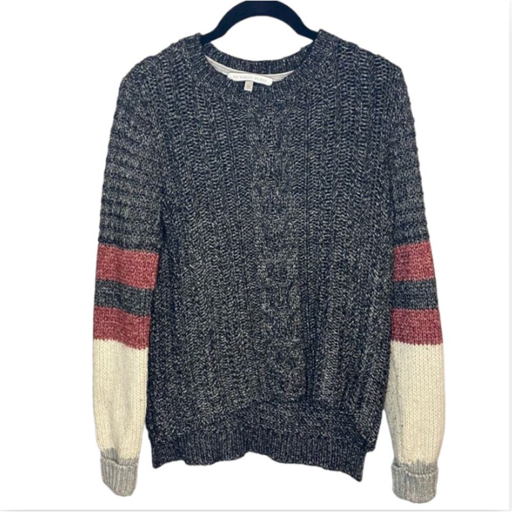 Victoria's Secret Cableknit High Low Cotton Wool Alpaca Blend Sweater XS